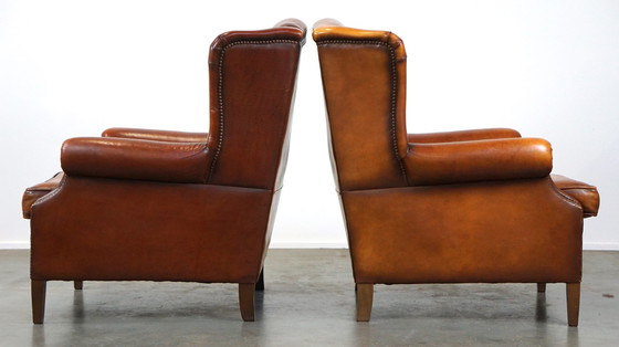 Image 1 of 2 X Sheep Leather Ear Armchair