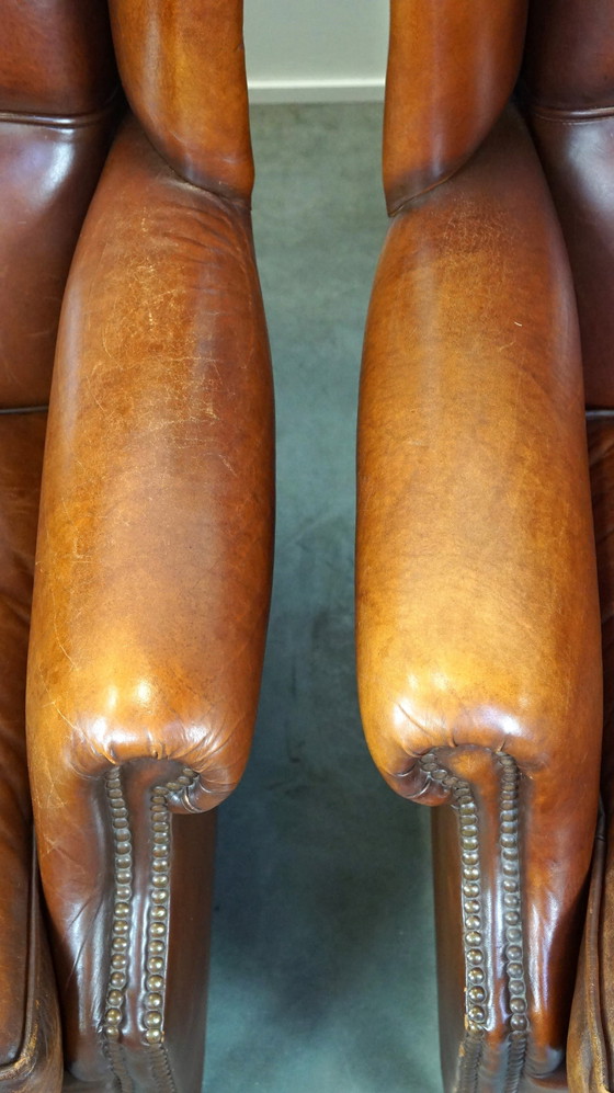 Image 1 of 2 X Sheep Leather Ear Armchair