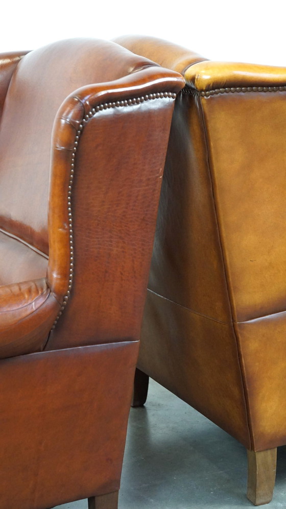 Image 1 of 2 X Sheep Leather Ear Armchair