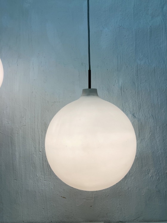 Image 1 of Louis Poulsen pendant lamp made of glass design Vilhelm Wohlert model Satellite