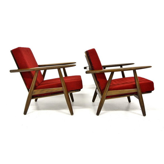 Image 1 of Vintage living room set "Cigar chair Ge 240" by Hans J. Wegner, Denmark 1960