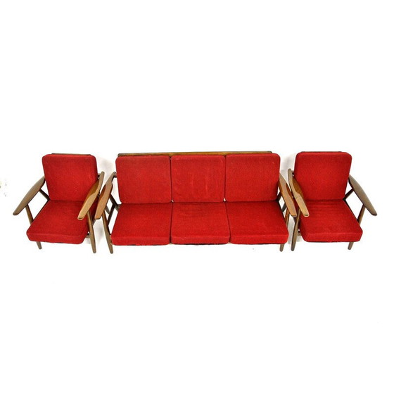 Image 1 of Vintage living room set "Cigar chair Ge 240" by Hans J. Wegner, Denmark 1960