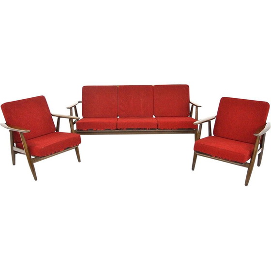 Image 1 of Vintage living room set "Cigar chair Ge 240" by Hans J. Wegner, Denmark 1960