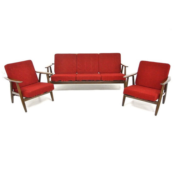 Image 1 of Vintage living room set "Cigar chair Ge 240" by Hans J. Wegner, Denmark 1960