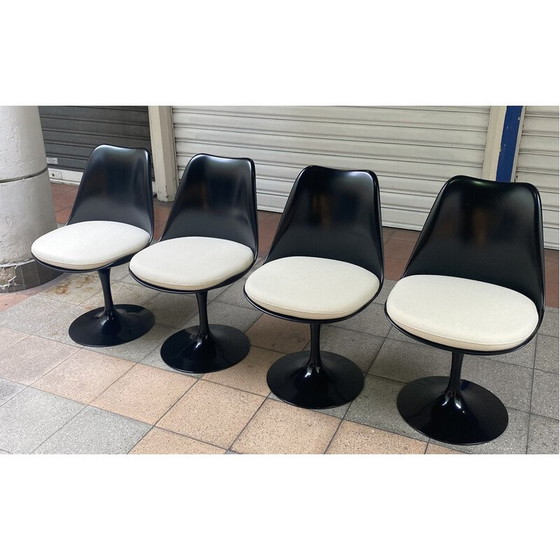 Image 1 of Set of 4 vintage Tulip chairs by Eero Saarinen for Knoll International