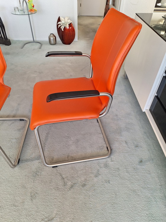 Image 1 of 4x Bree'S New World Dining Chairs Luna Orange