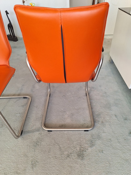 Image 1 of 4x Bree'S New World Dining Chairs Luna Orange