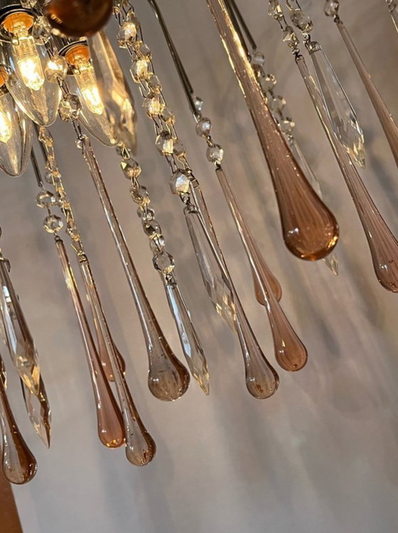 Image 1 of Lampadario a goccia di Murano, lampada a sospensione vintage 