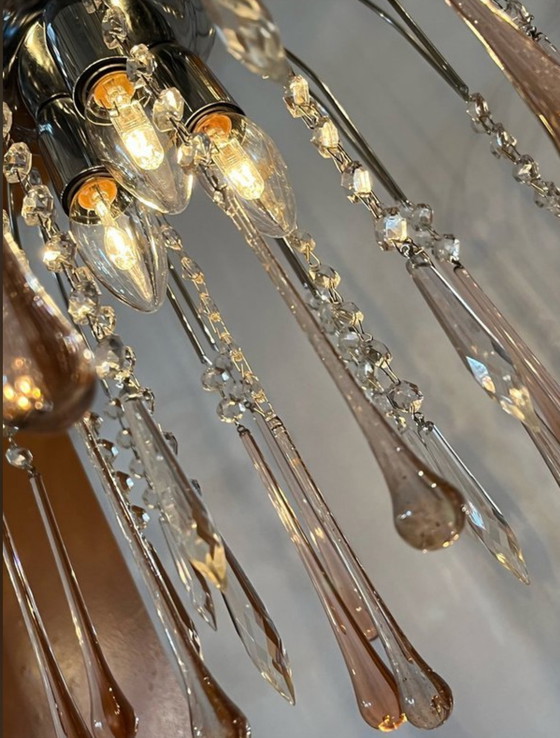 Image 1 of Lampadario a goccia di Murano, lampada a sospensione vintage 