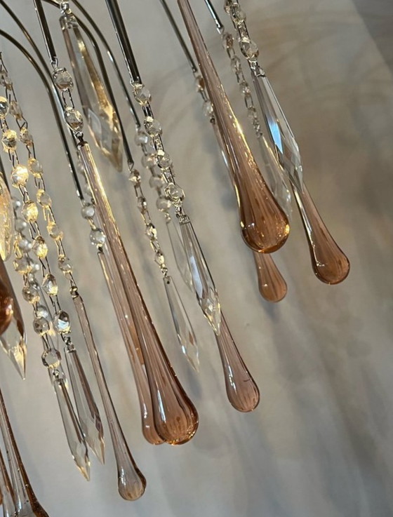 Image 1 of Lampadario a goccia di Murano, lampada a sospensione vintage 