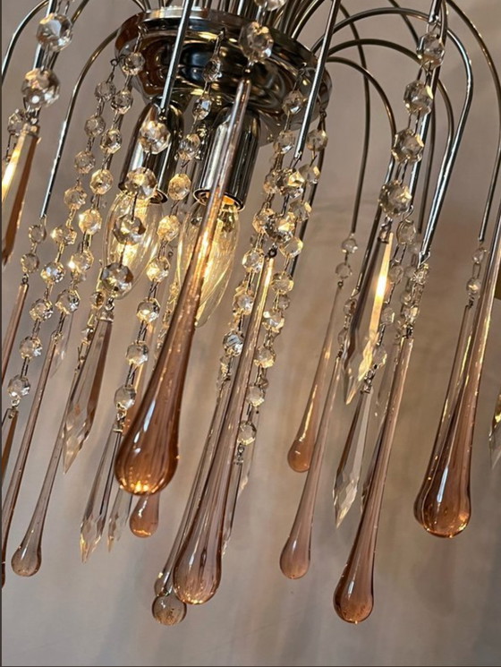 Image 1 of Lampadario a goccia di Murano, lampada a sospensione vintage 