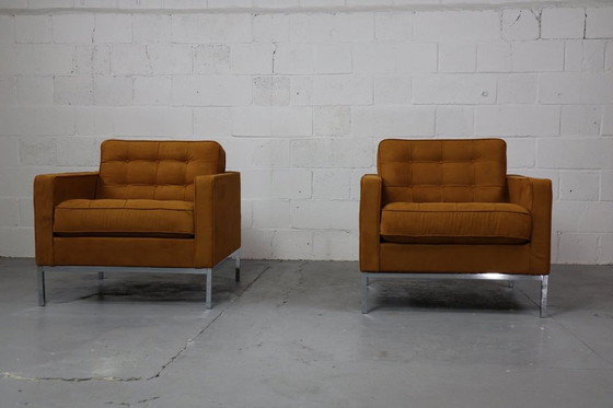 Image 1 of Pair of Florence Knoll lounge chairs for Knoll International