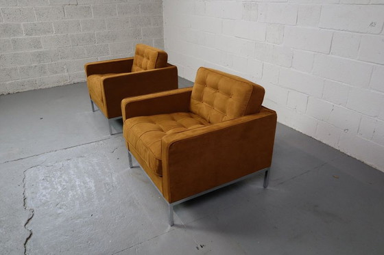 Image 1 of Pair of Florence Knoll lounge chairs for Knoll International