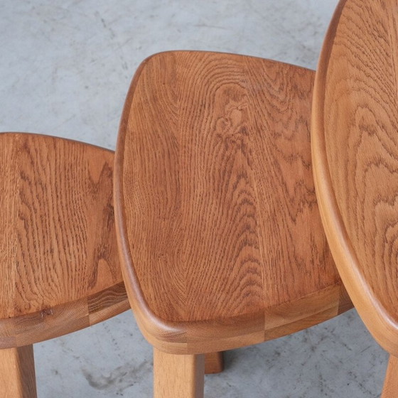 Image 1 of Oakwood mid-century nesting tables, 1970s