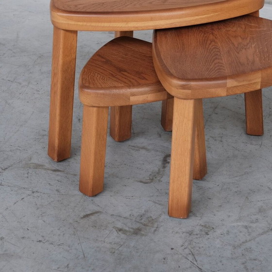 Image 1 of Oakwood mid-century nesting tables, 1970s