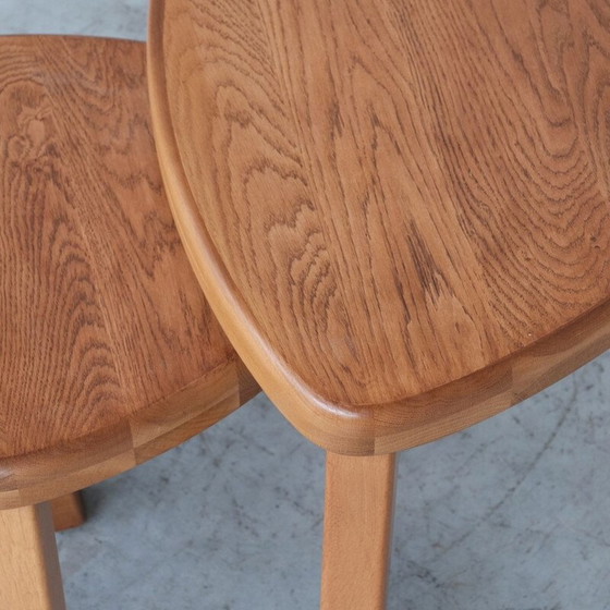 Image 1 of Oakwood mid-century nesting tables, 1970s