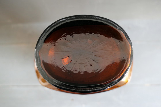 Image 1 of Vaso vintage in vetro a raggiera di Empoli