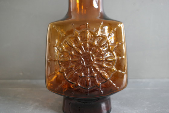 Image 1 of Vaso vintage in vetro a raggiera di Empoli