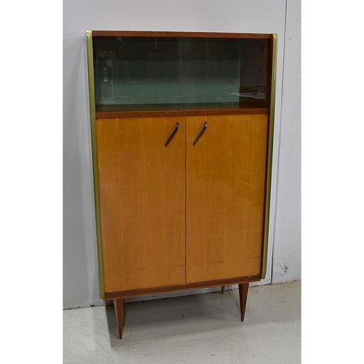 Muebles vintage de caoba rubia y fresno claro, 1950