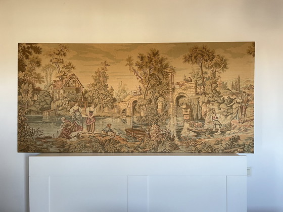 Image 1 of Arazzo panoramico francese dei primi del XX secolo