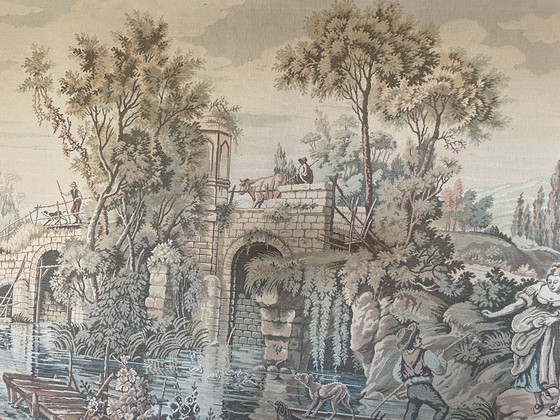 Image 1 of Arazzo panoramico francese dei primi del XX secolo