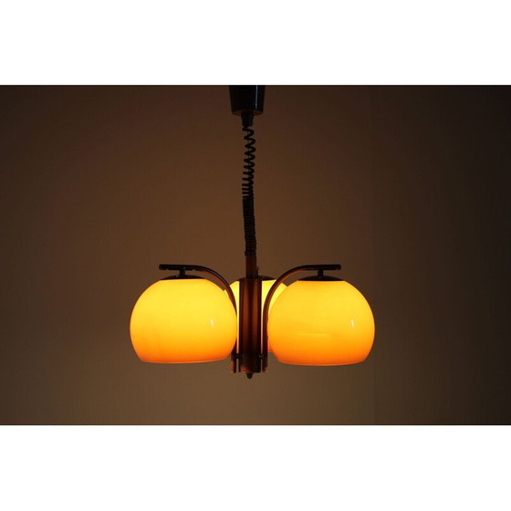 Image 1 of Vintage plastic chandelier, Czechoslovakia 1970