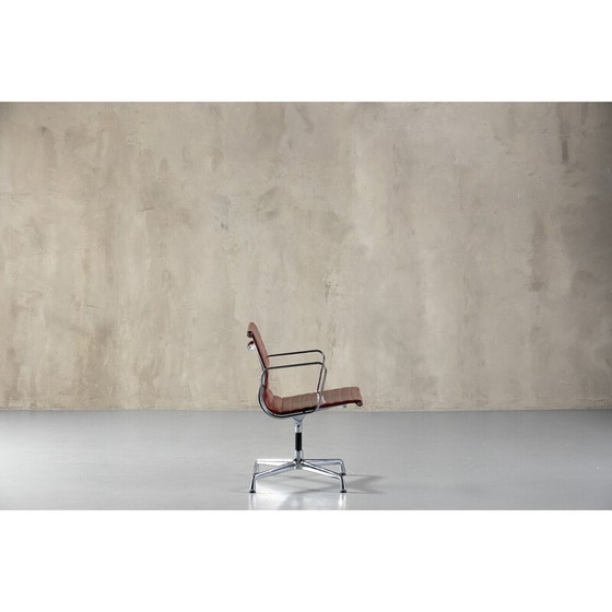 Image 1 of Vintage vitra EA 108 chair in Aluminum and leather by Charles and Ray Eames, Germany 1990