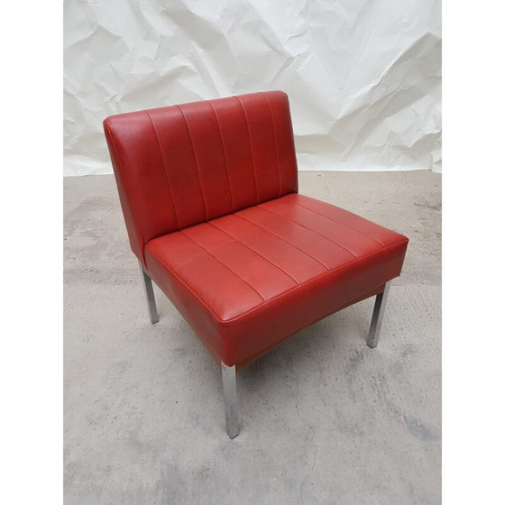 Image 1 of Poltrona vintage in cromo e teak di Antocks Lairn, 1970