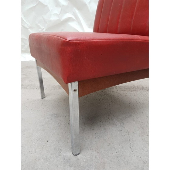 Image 1 of Poltrona vintage in cromo e teak di Antocks Lairn, 1970