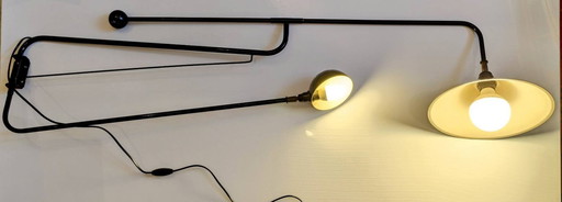 French 1970s Double Arm Matriculating Lights