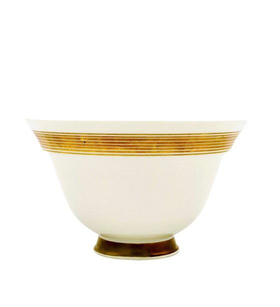 Image 1 of Ciotola/vaso in porcellana Forma Hallesche Design: Marguerite Friedländer-Wildenha Decoro 'Goldring': Trude Petri, Kpm B