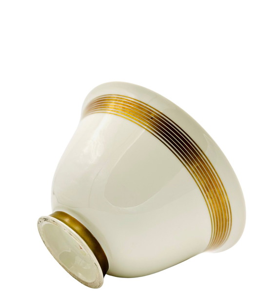 Image 1 of Ciotola/vaso in porcellana Forma Hallesche Design: Marguerite Friedländer-Wildenha Decoro 'Goldring': Trude Petri, Kpm B