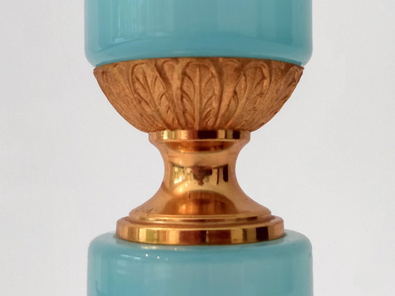 Image 1 of Table Lamp Opaline Veritable France