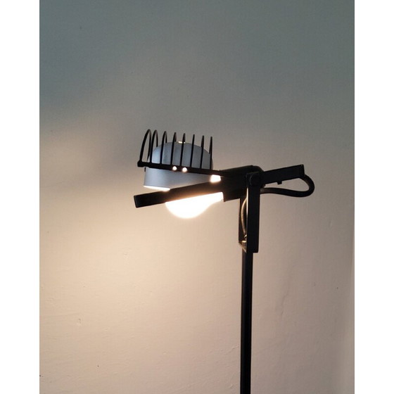 Image 1 of Vintage "Sintesi Terra" floor lamp in black lacquered metal by Ernesto Gismondi, 1970