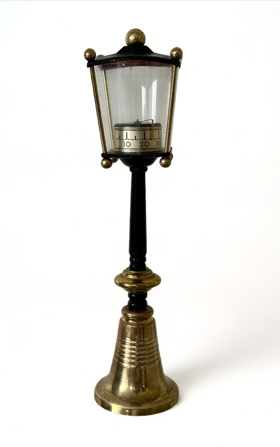 Image 1 of Lanterna termometro e calendario perpetuo decorazione art déco vintage