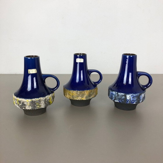 Image 1 of Set of 3 vintage ceramic vases by Heinz Siery for Carstens Tönnieshof, Germany 1970