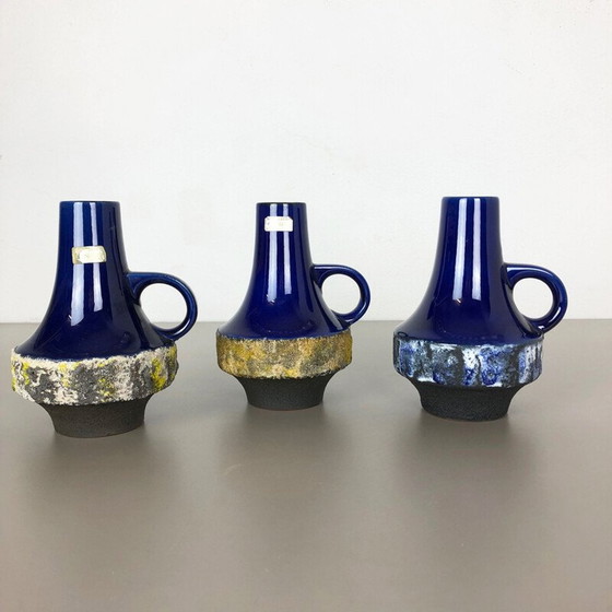 Image 1 of Set of 3 vintage ceramic vases by Heinz Siery for Carstens Tönnieshof, Germany 1970