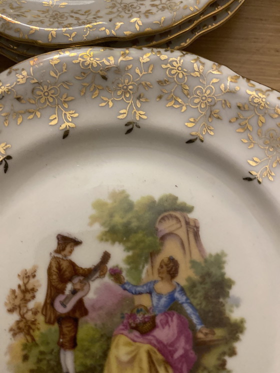 Image 1 of 19th century Valeram 24 carat gold plated cake plate