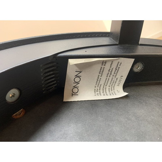 Image 1 of Sedia Tonon vintage in legno e pelle di Christian Dior