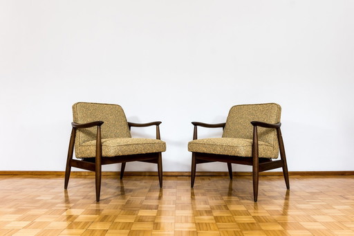 Pair Of Armchairs, Gfm 87 By Juliusz Kędziorek In Kvadrat, Poland, 1960's