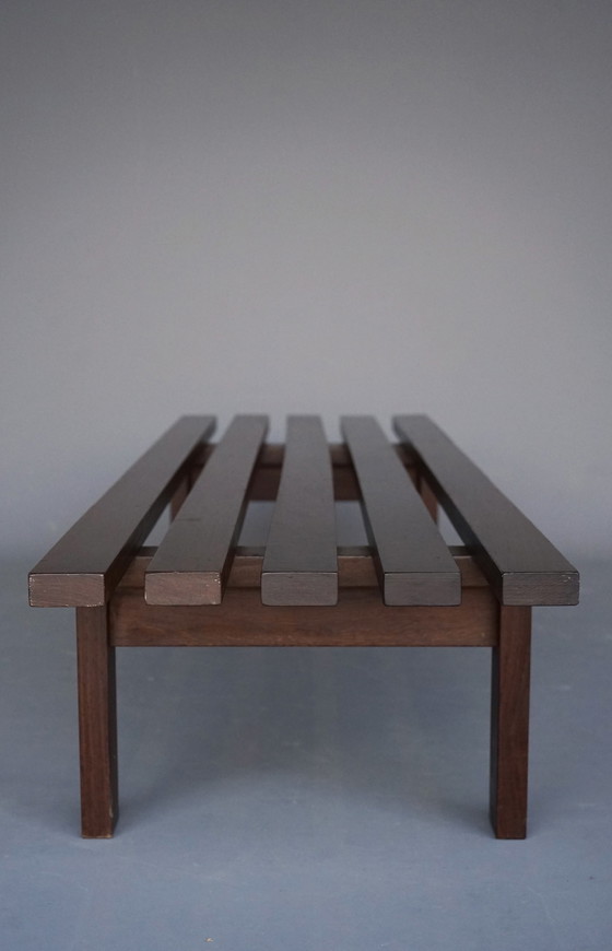 Image 1 of Bz81 Slatted Bench By Martin Visser For 'T Spectrum, The Netherlands, 1965