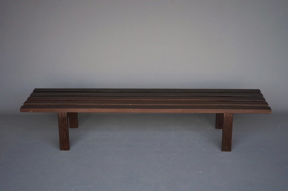 Image 1 of Bz81 Slatted Bench By Martin Visser For 'T Spectrum, The Netherlands, 1965