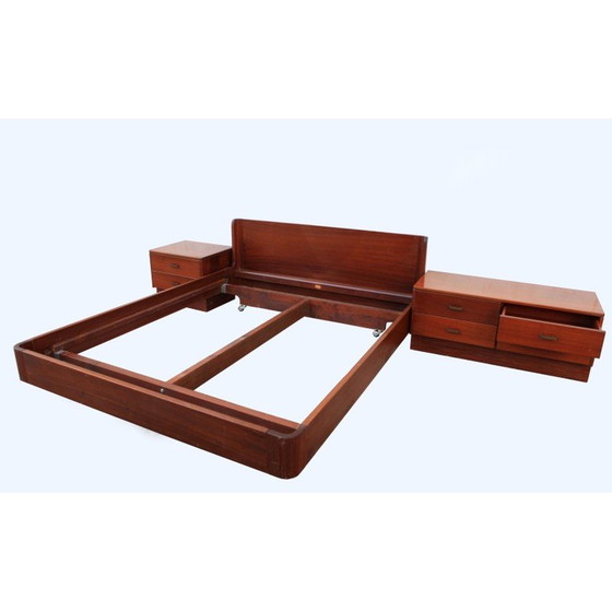 Image 1 of Vintage daybed in rosewood veneer, Italy 1960