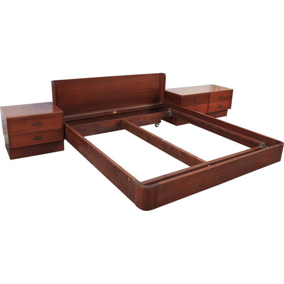 Image 1 of Vintage daybed in rosewood veneer, Italy 1960