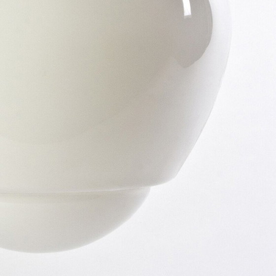 Image 1 of Vintage white opal glass suspension, Czechoslovakia 1960