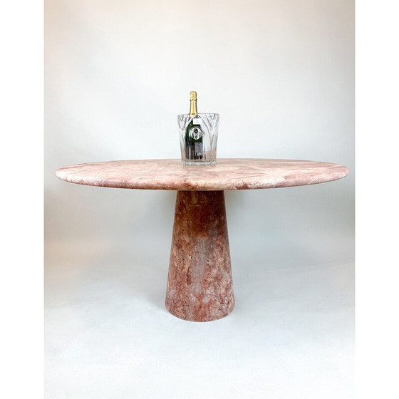 Image 1 of Vintage travertine pedestal table