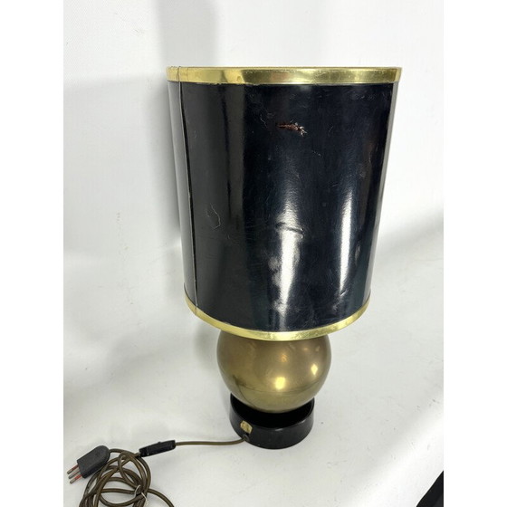 Image 1 of Lampada da tavolo vintage a sfera in ottone, Italia 1970
