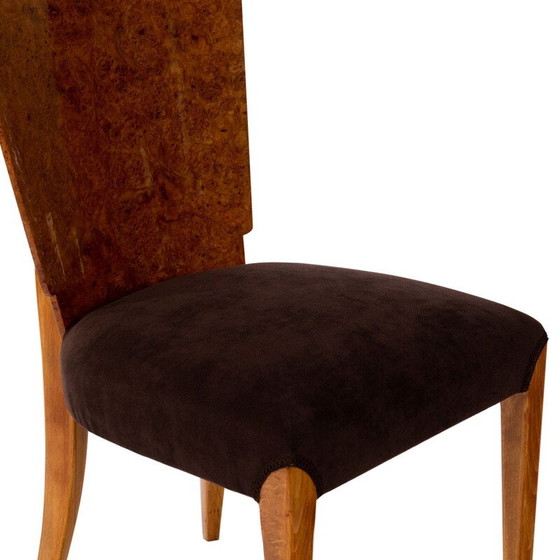 Image 1 of Set of 6 vintage wood chairs by Halabala