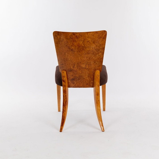Image 1 of Set of 6 vintage wood chairs by Halabala