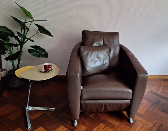 Image 1 of 2x FSM relax chair - cuir brun